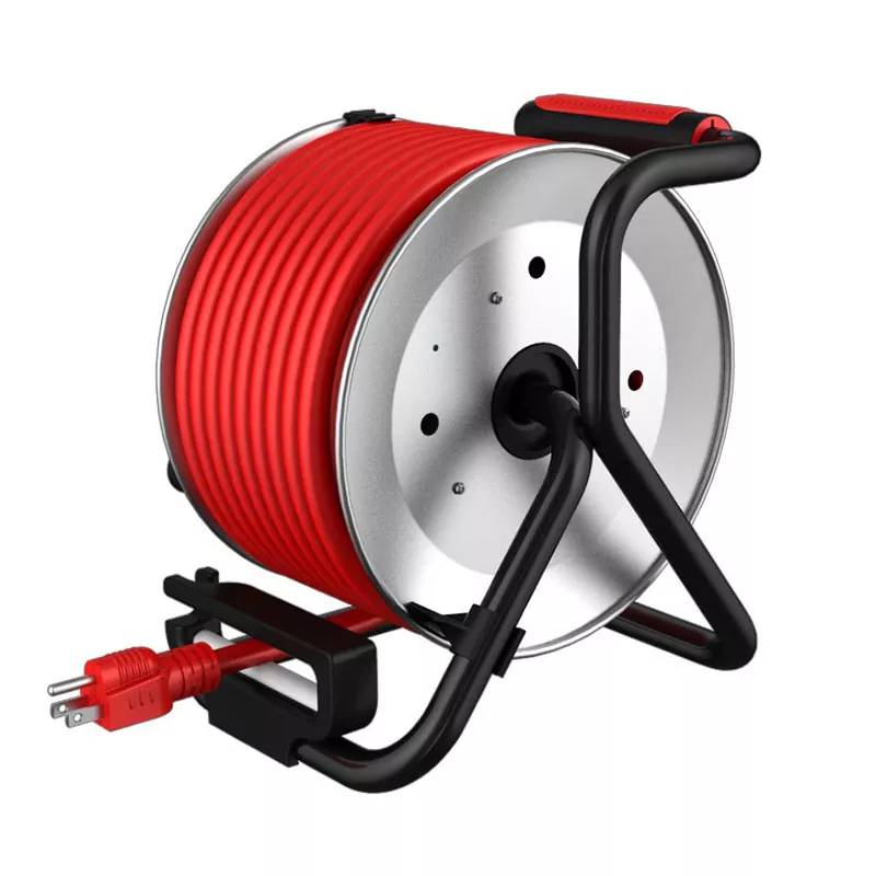 4 aljzat Usb2.4a fém kábeltekercs 50 ft